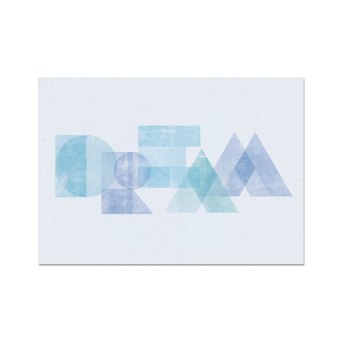 DREAM - Geometric Typography Print