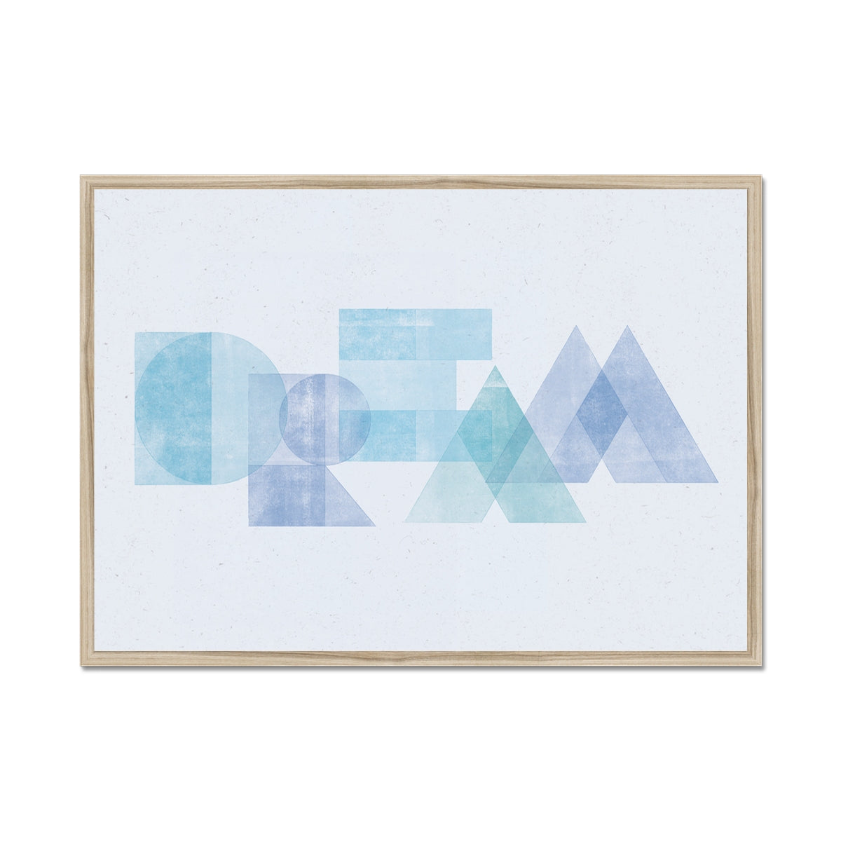 DREAM - Geometric Typography Print