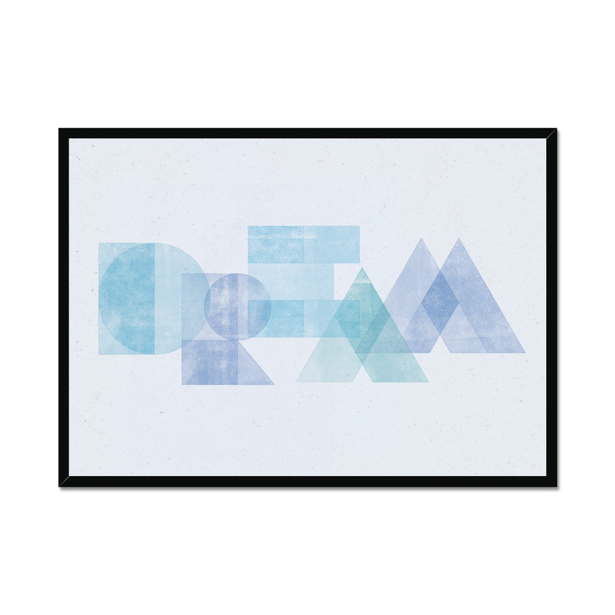 DREAM - Geometric Typography Print