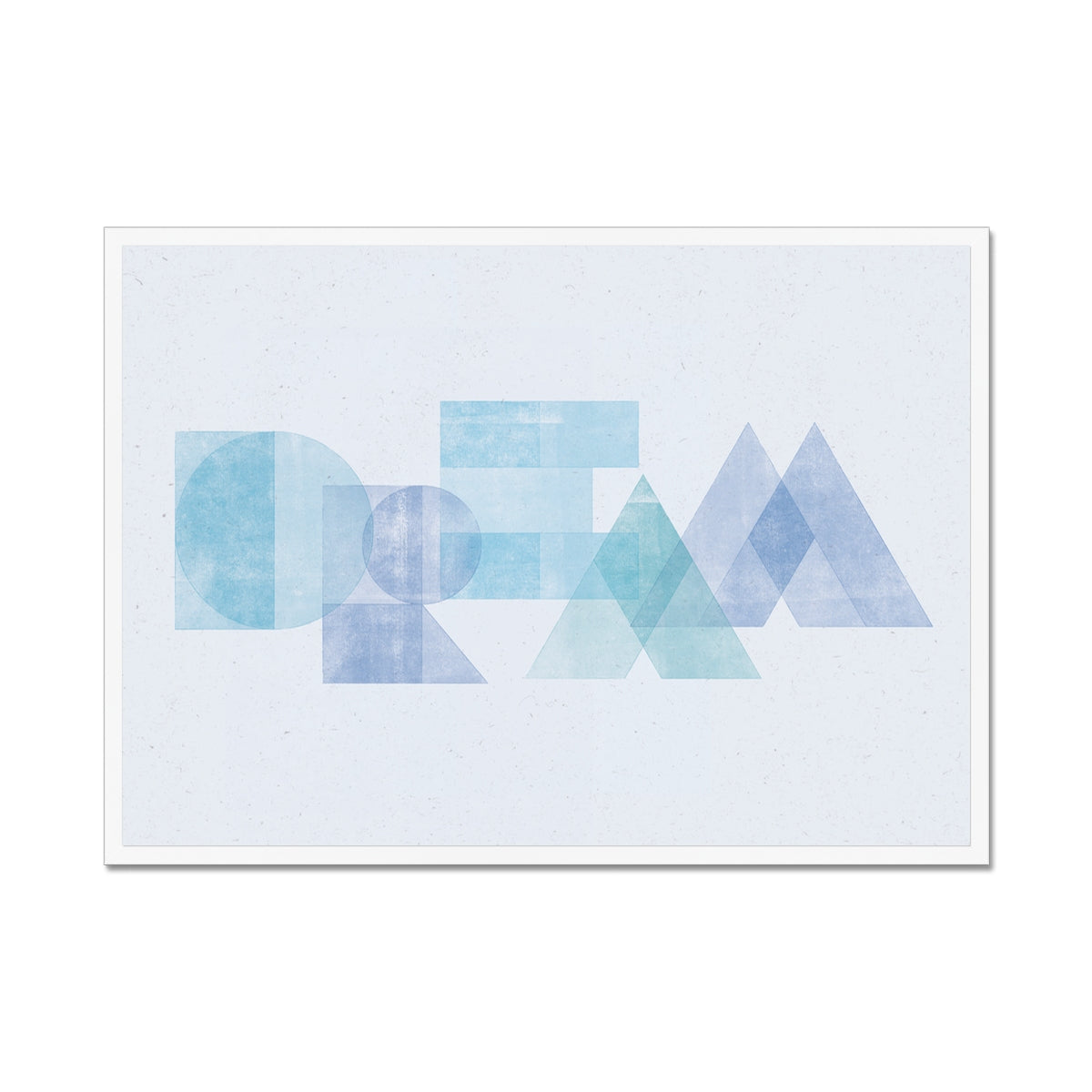DREAM - Geometric Typography Print