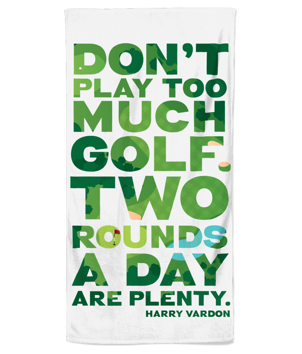 Beach Towel gift for a Golf lover, Golf Gift, Golf quote, Golf Lover present, Golf Illustration