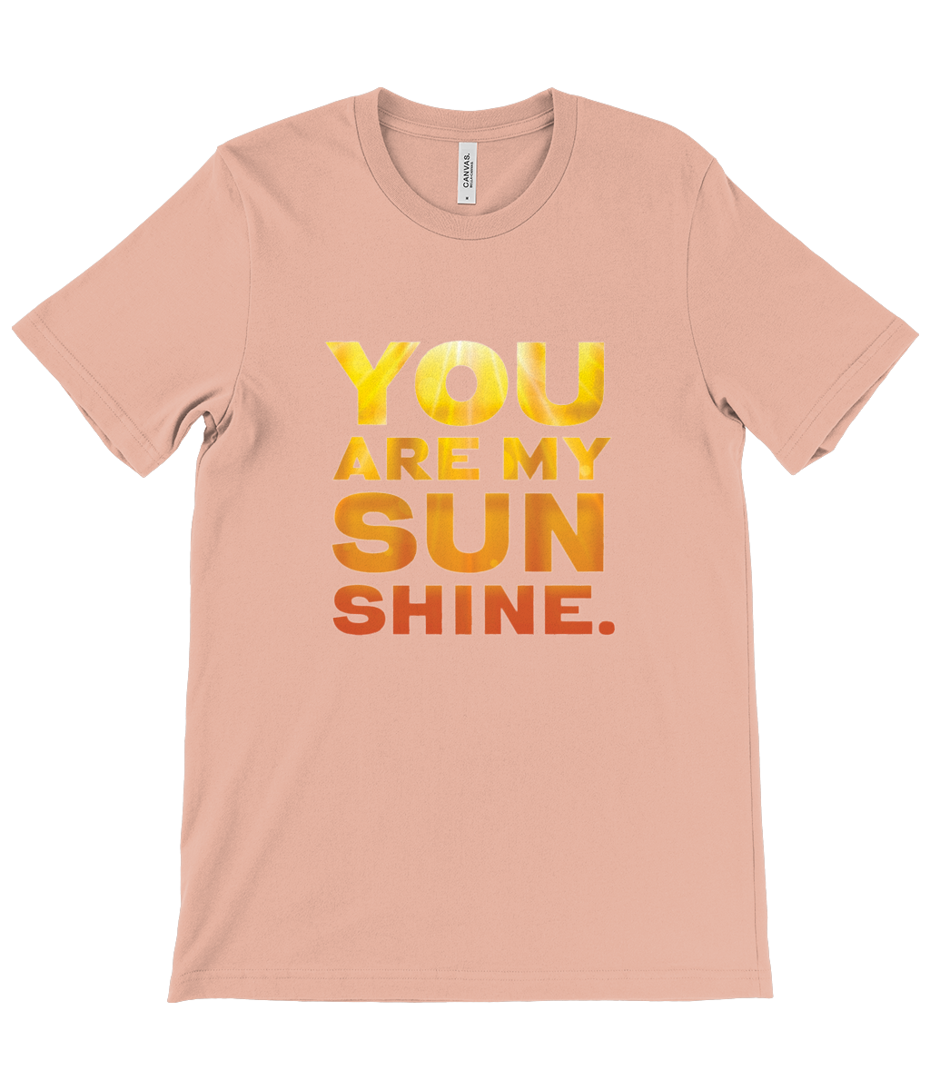 Canvas Unisex Crew Neck T-Shirt - YOU ARE MY SUNSHINE