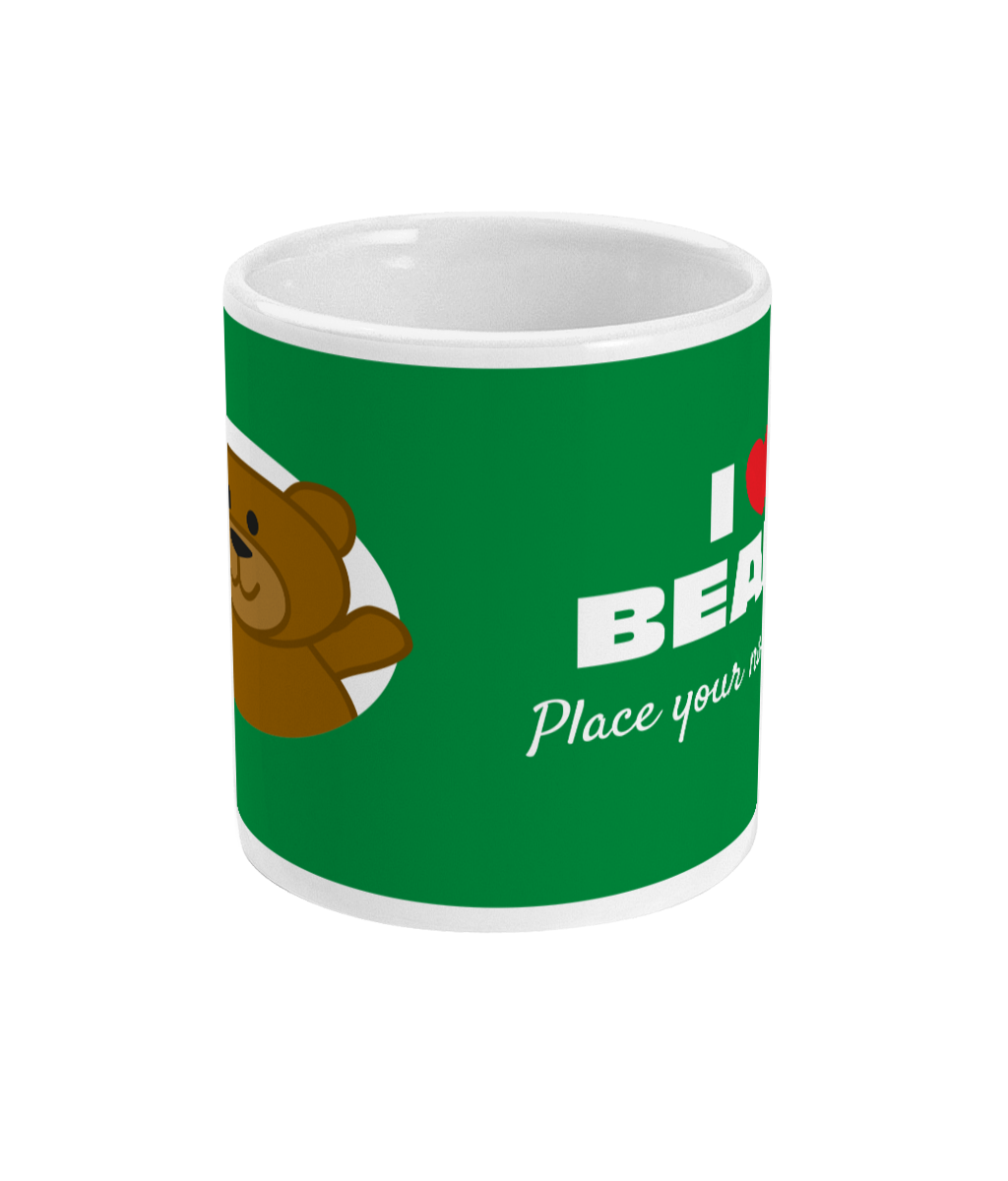 11oz BEAR Mug Personalised - I Love Bears