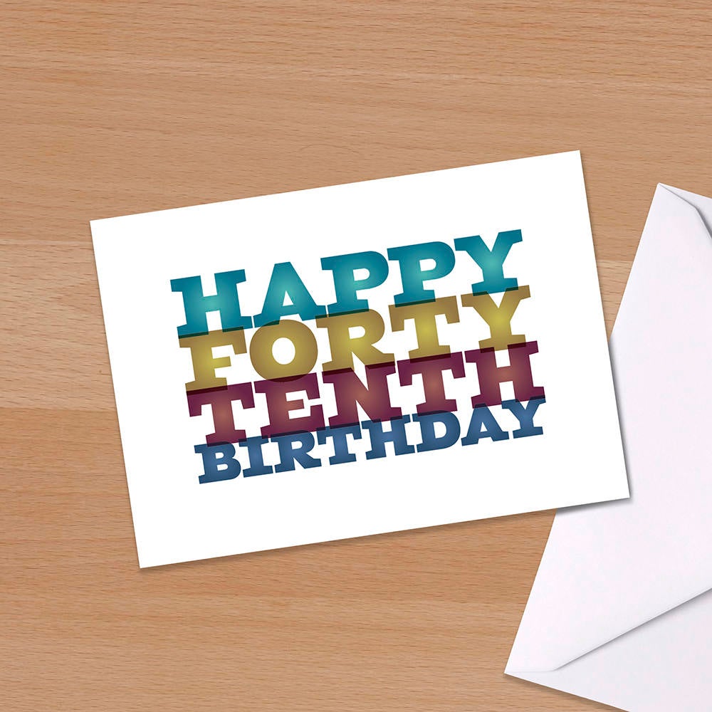 Funny 50th Birthday Card, Big 5-0, Fiftieth birthday, Forty Tenth Birthday, Milestone, Dad, Husband, Wife, Mum, Friend, brother