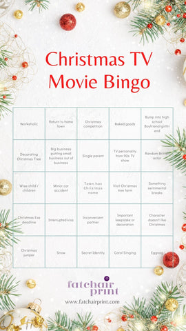 Christmas TV Movie Bingo