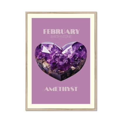 FEBRUARY Birthstone Print - Amethyst Art Print