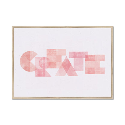 CREATE - Geometric Typography Print
