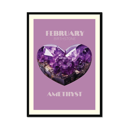 FEBRUARY Birthstone Print - Amethyst Art Print