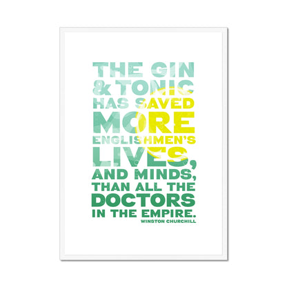 Funny Gin Quote Print