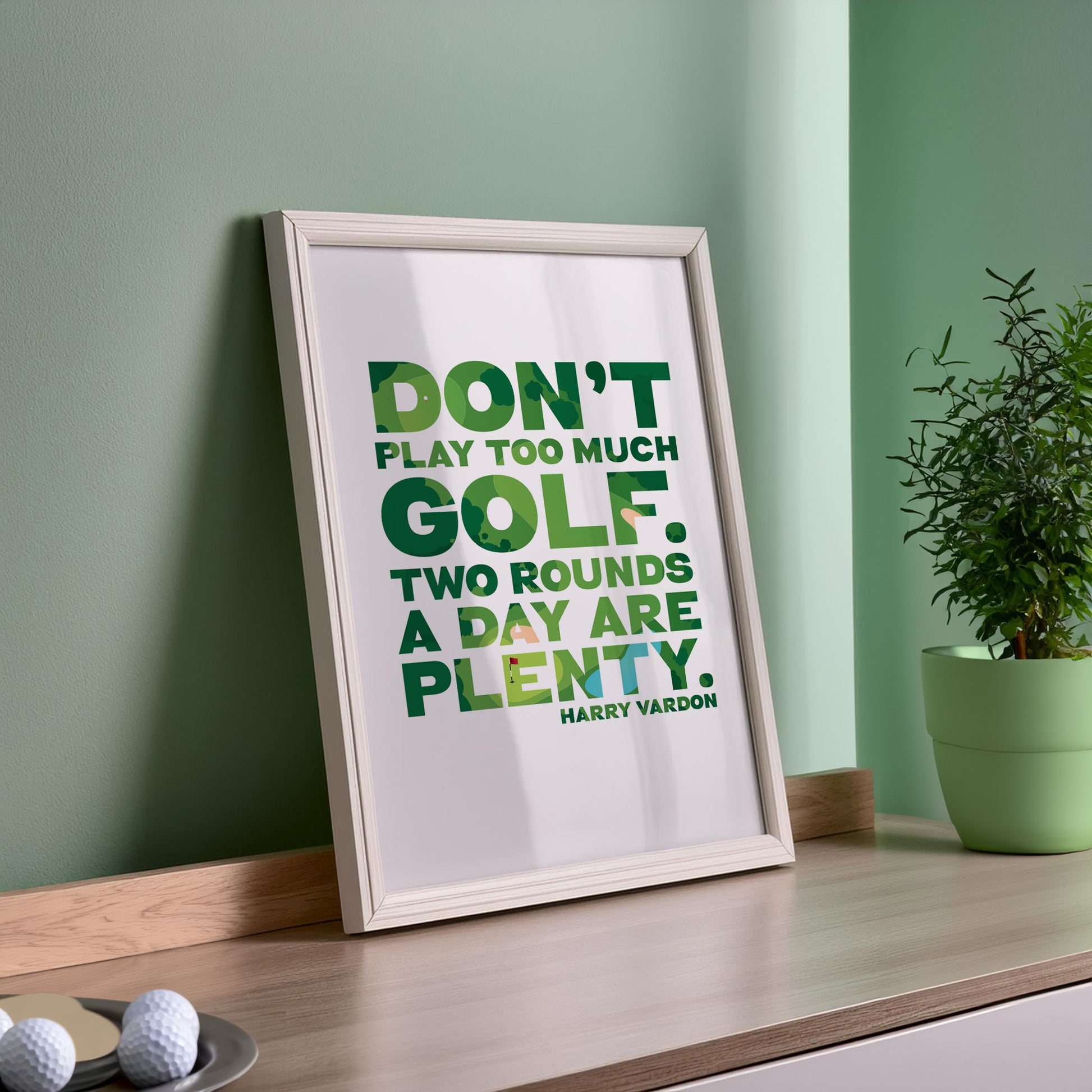 Funny Golf Quote Print