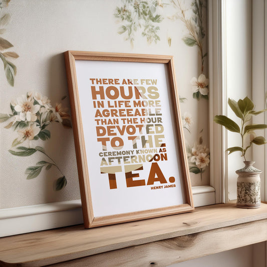 Tea Quote Print