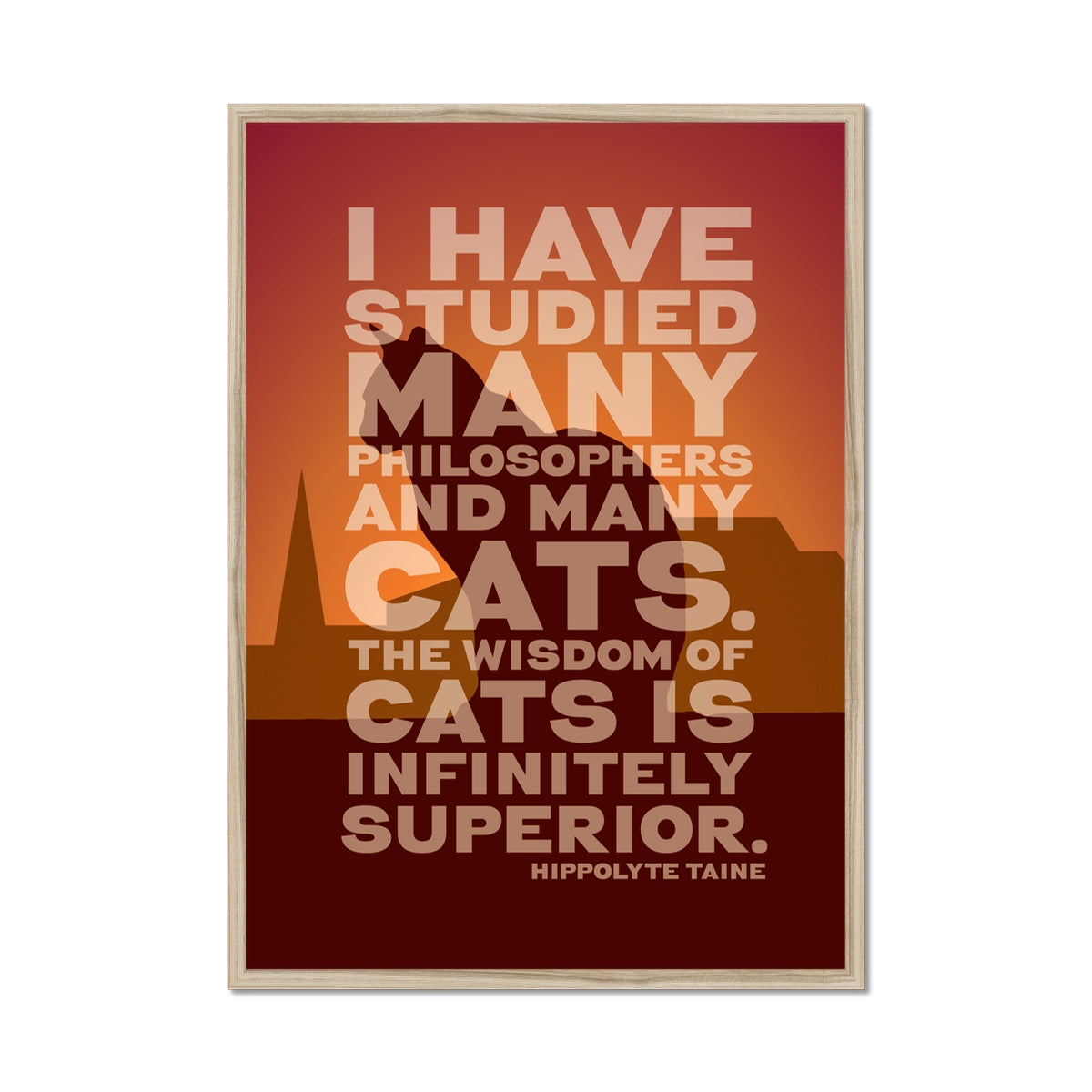 Funny Cat Quote Print
