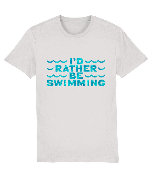 I'D RATHER BE SWIMMING - Unisex t-shirt