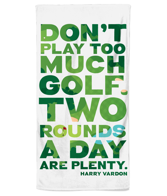 Beach Towel gift for a Golf lover, Golf Gift, Golf quote, Golf Lover present, Golf Illustration