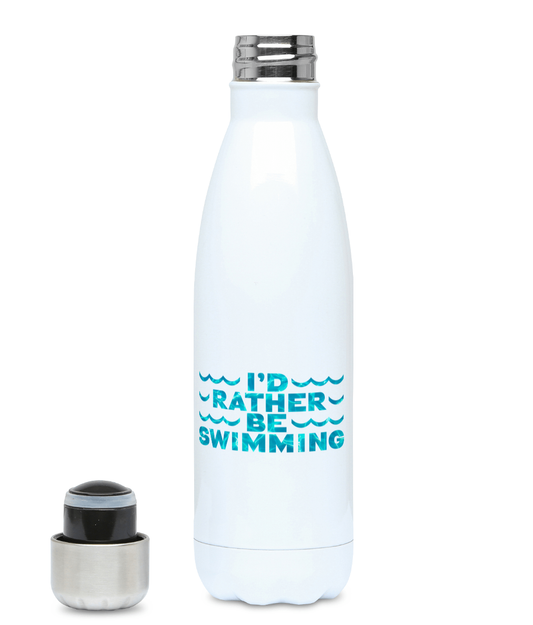 500ml Water Bottle I'D RATHER BE SWIMMING