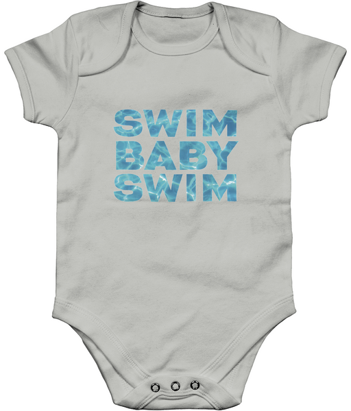 Short Sleeve Baby Bodysuit SWIM BABY SWIM