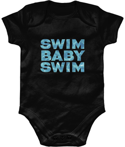 Short Sleeve Baby Bodysuit SWIM BABY SWIM