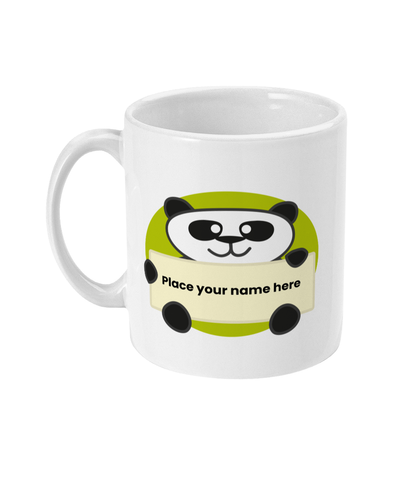 11oz Mug Personalised Panda Mug, Birthday Panda Mug, Panda Lover Gift, Cute Panda Mug, Custom Kids Mug, Hot Chocolate Mug