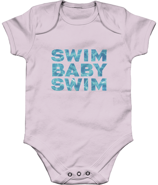 Short Sleeve Baby Bodysuit SWIM BABY SWIM