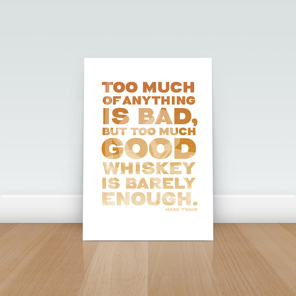 6x4 mini print Whiskey Quote Print, Whiskey Poster, Whiskey Art, Whiskey Decor, Whiskey Wall Art, Typographic Print, Decor, Art, Quote