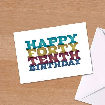 Funny 50th Birthday Card, Big 5-0, Fiftieth birthday, Forty Tenth Birthday, Milestone, Dad, Husband, Wife, Mum, Friend, brother