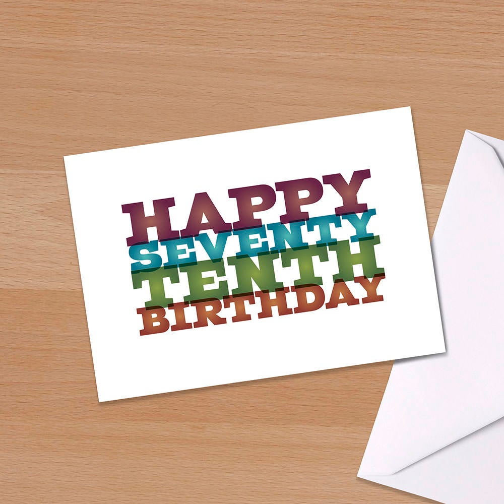 80th Birthday Card, Funny 80th, Big 8-0, Eightieth birthday, Seventy Tenth Birthday, Dad, Husband, Wife, Mum, Friend, brother, sister