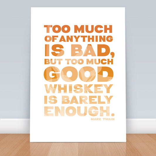 6x4 mini print Whiskey Quote Print, Whiskey Poster, Whiskey Art, Whiskey Decor, Whiskey Wall Art, Typographic Print, Decor, Art, Quote